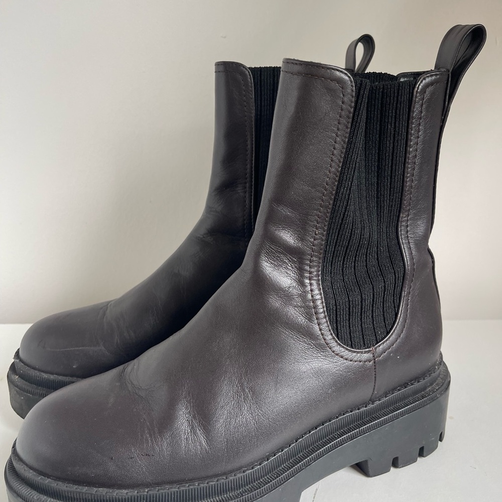 Poppy Barley Alpine Leather Chelsea Boots size 6.5 to 7